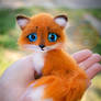 Fox Needle Felted Miniature