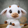 Cow Needle Felted