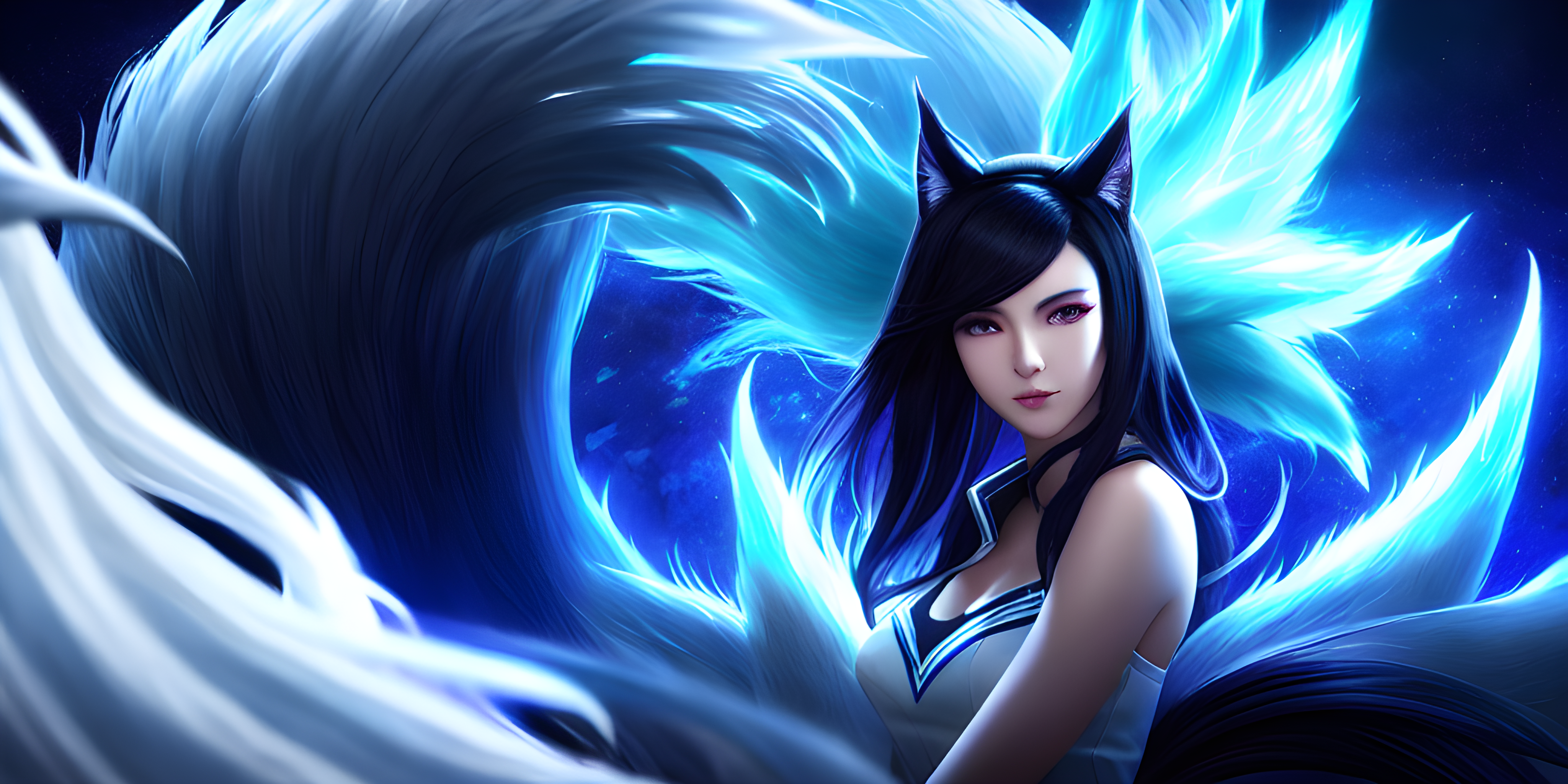 Ahri Blue Night Sky 8k Wallpaper #4 by MrFlufflesArtStation on DeviantArt Ahri Blue Night Sky 8k Wallpaper #4 by MrFlufflesArtStation on DeviantArt