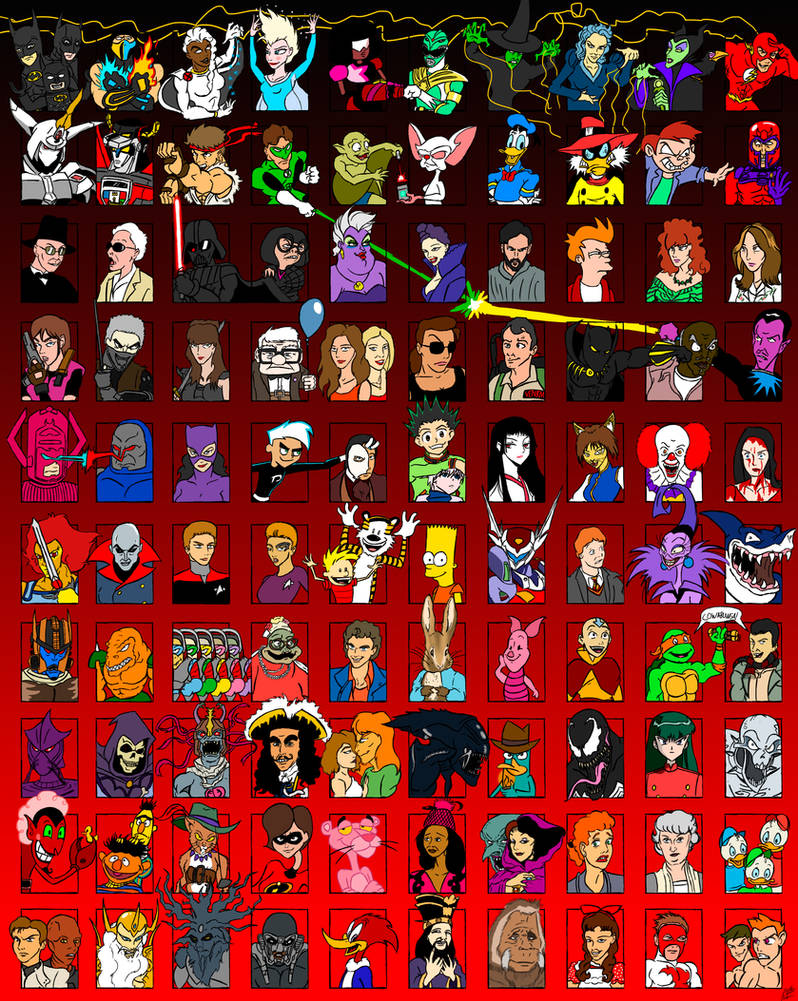 Lawrence Hayes' 100 Favorite Characters by TheZoologist on DeviantArt
