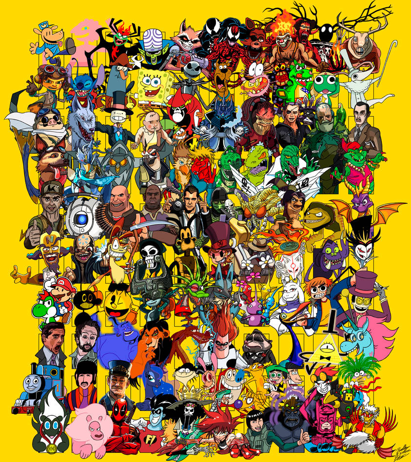 DinotheChocobo's 100 Favorite Characters Collage by TheZoologist on  DeviantArt