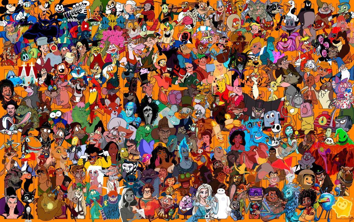 2 - 200 Favorite Disney Characters Collage (100th) by TheZoologist on ...
