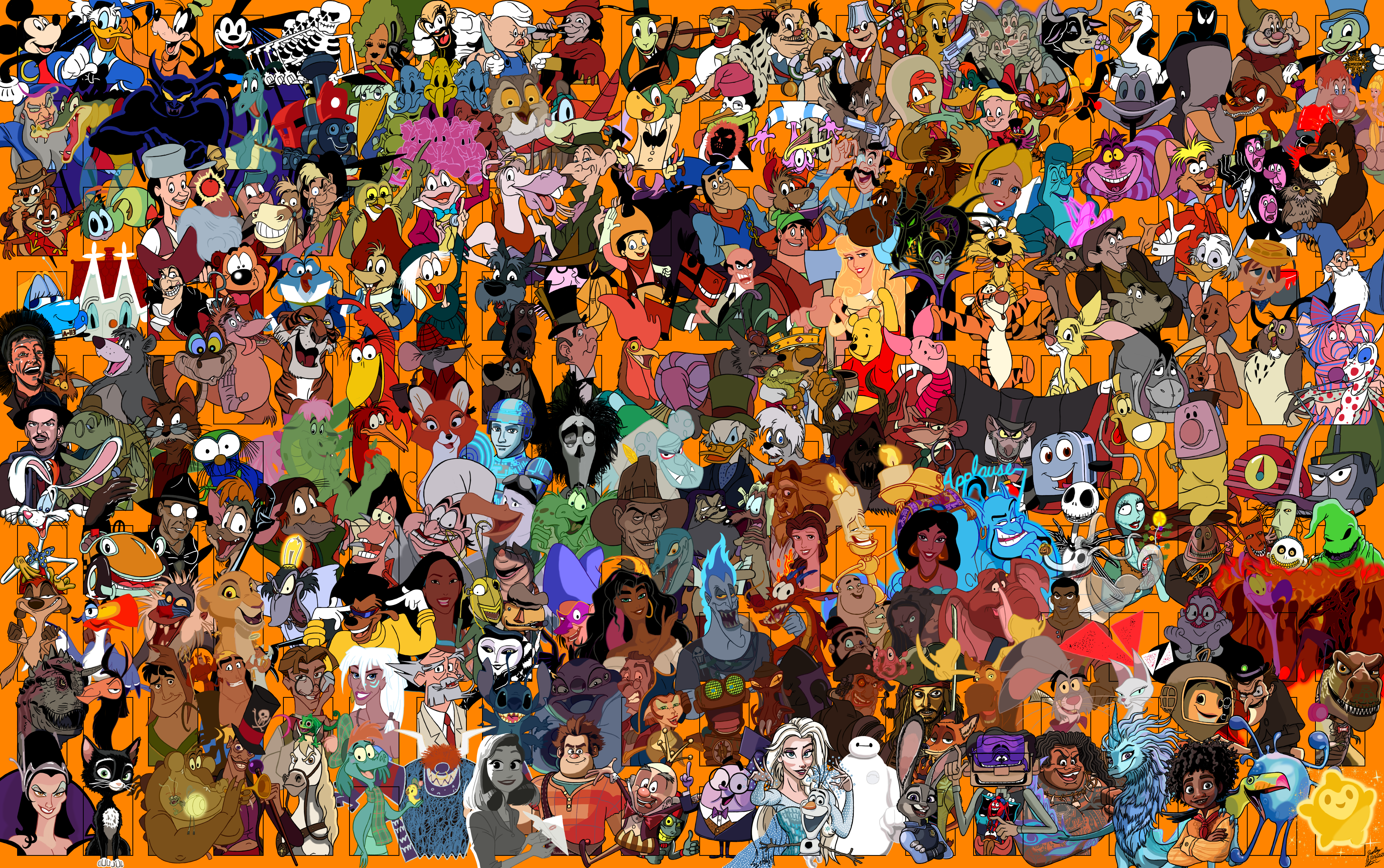 Characters Collages Deviantart 2 - 200 Favorite Disney Characters Collage (100th) by TheZoologist on ...