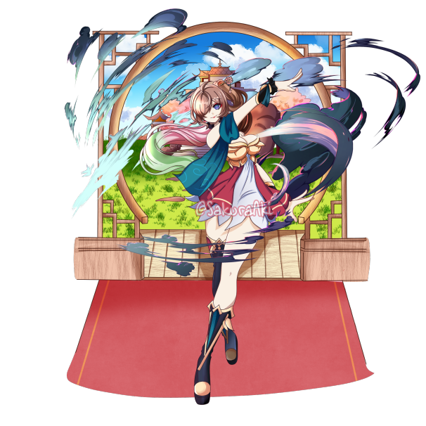 {HSR x OC} LianHua June ((SPLASHART)) by SakuraAkiChan on DeviantArt