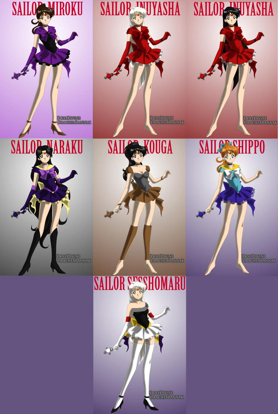 Inuyasha Guys Sailor Style