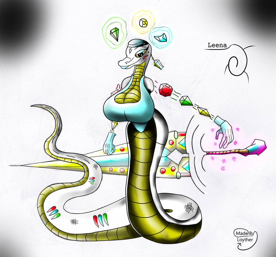 Deviantart Snake Crystal Magical Crystal Sand snake layed back Gurdian by Loyther on DeviantArt