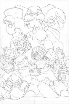 Mega Man #55 pg3 - Pencil