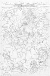 Mega Man #55 pg9 - Pencil