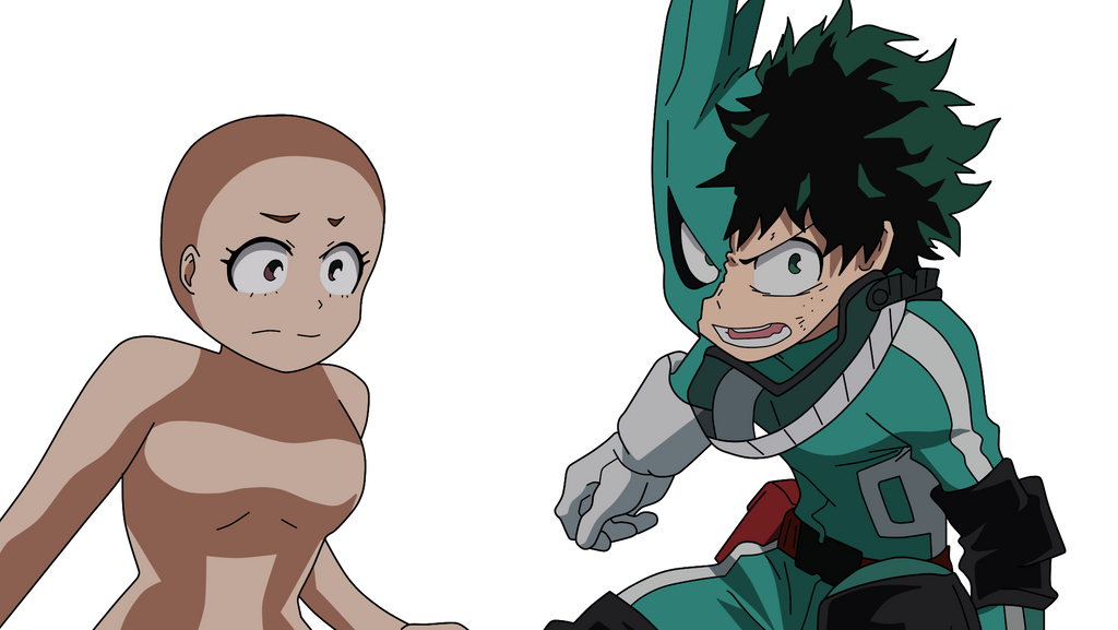 Deku protects base by Basemakerofdarkness on DeviantArt