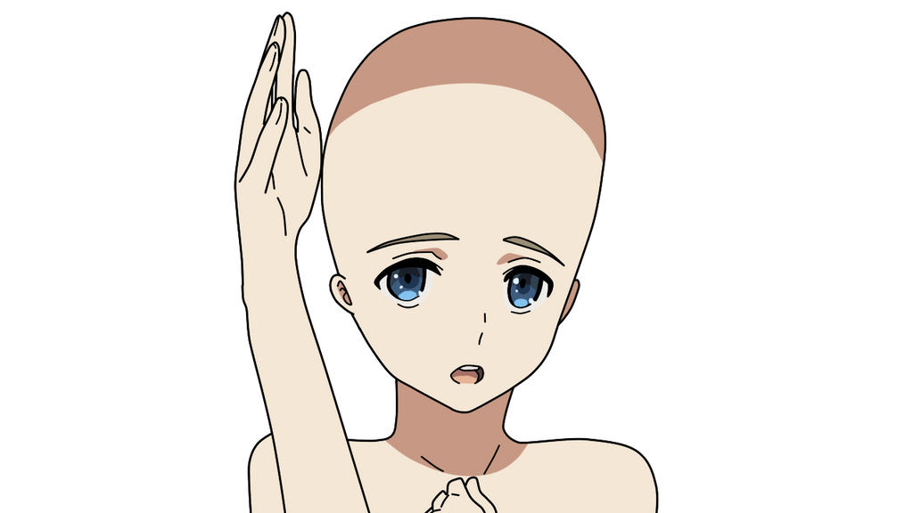 FU Base Pose , female anime character artwork transparent