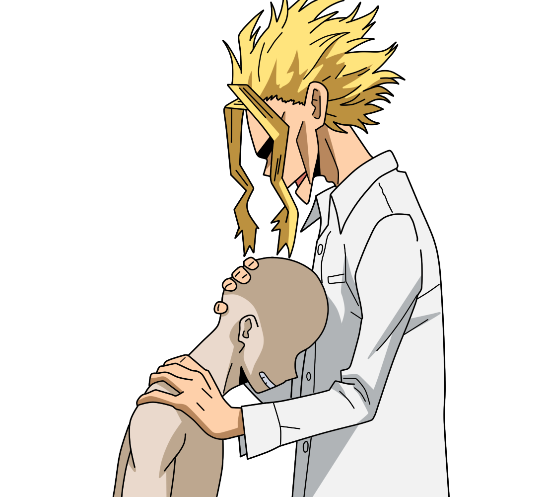 Hug Base Toshinori hugs base by Basemakerofdarkness on DeviantArt