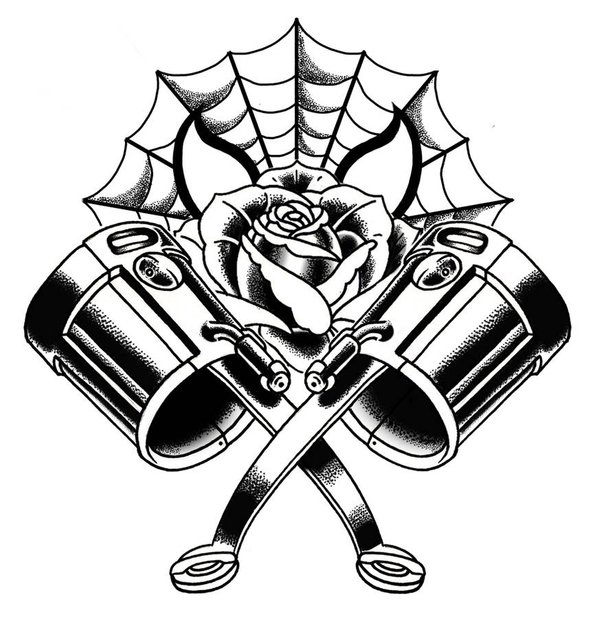 Веб шутер тату