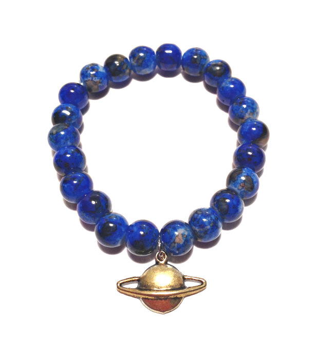 SATURN charm bracelet | Beaded Bracelet |