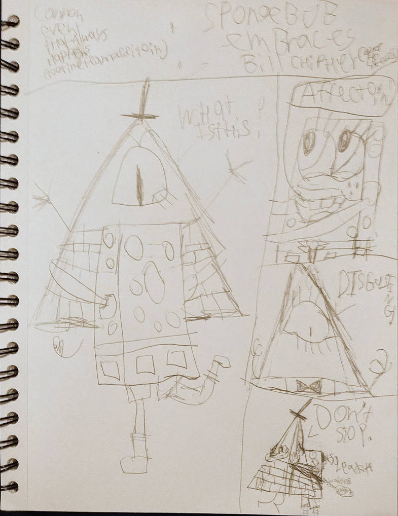 Sponge Cipher SpongeBob Embraces Bill Cipher by Pinkabounce on DeviantArt