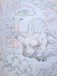 Sketch #6 Spinosaurus