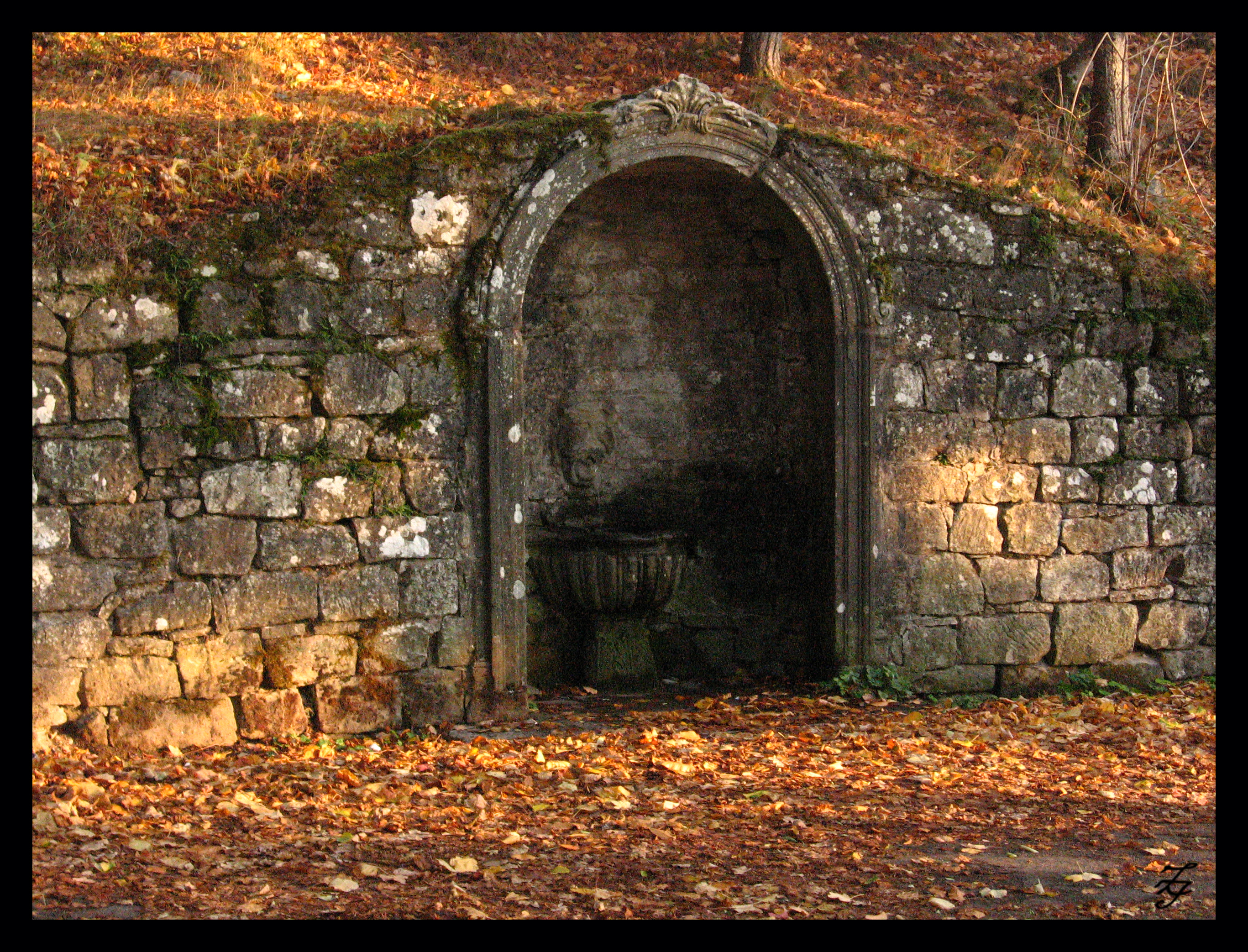 Finally water in autumnal afternoon