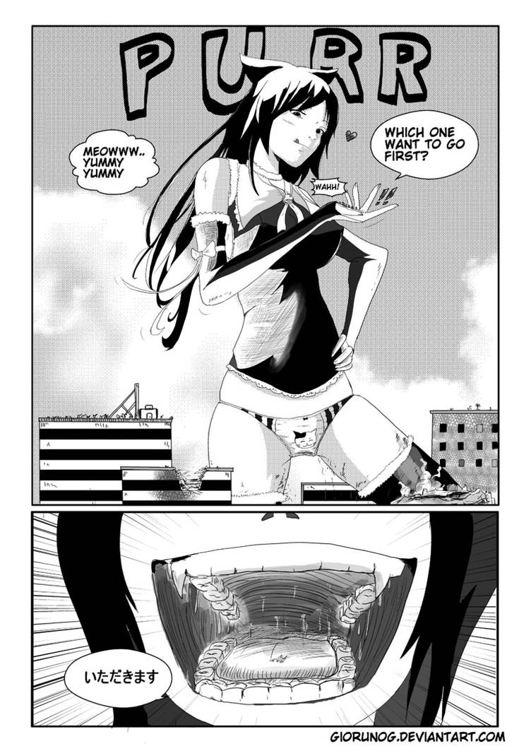 Hungry giantess Cat Girl vore by giorunog on DeviantArt