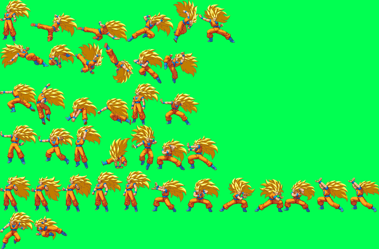 Goku Sprite Sheet Sprite Collection Images and Photos finder