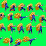 SSJ3 Vegeta Sprite Sheet