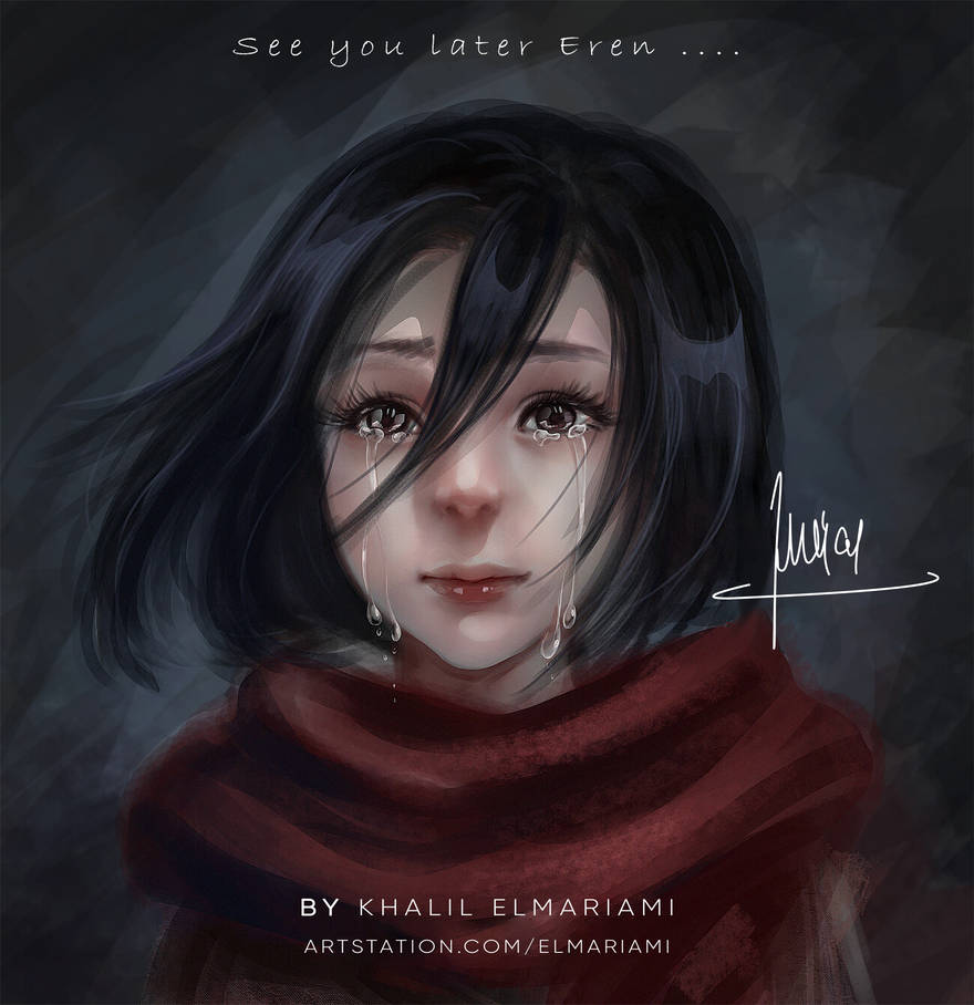 Mikasa See You Later Eren By Emariami On Deviantart Mikasa See You Later Eren By Emariami On Deviantart