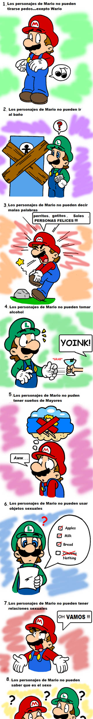 Nintendo no les deja hacer muchas cosas a Mario