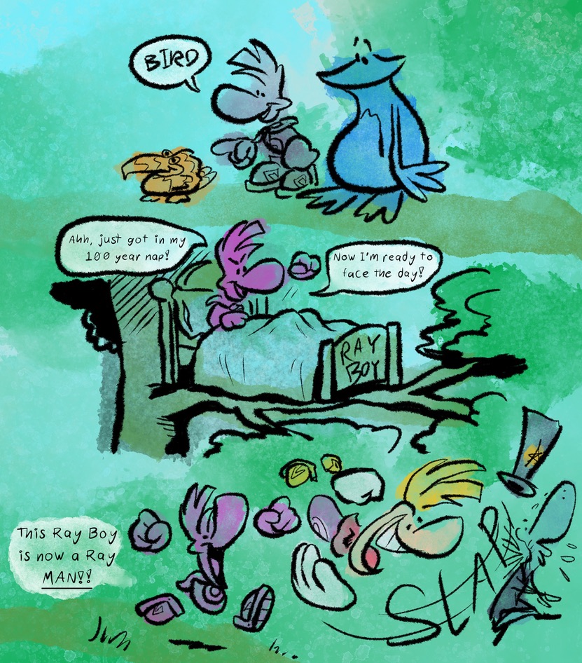 Rayman Sweating The Life of Rayman by Piggybank12 on DeviantArt