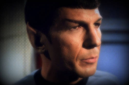 Leonard Nimoy as Mr Spock in the star trek 1966