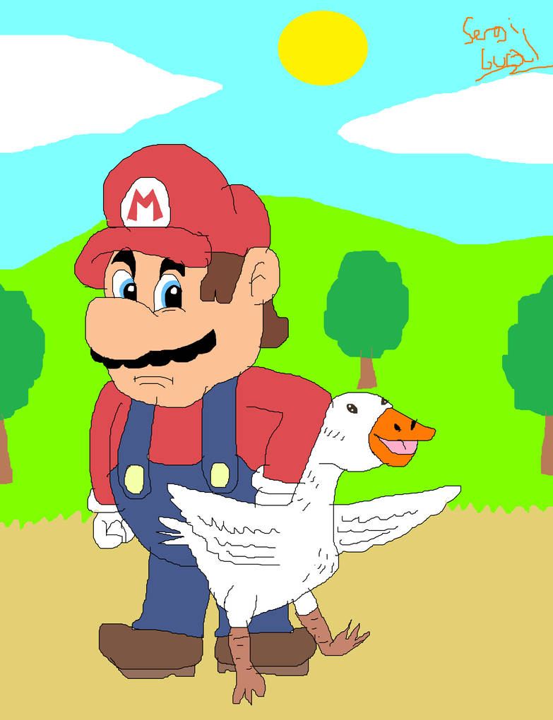 Mario and The Magical Goose by sergi1995 on DeviantArt