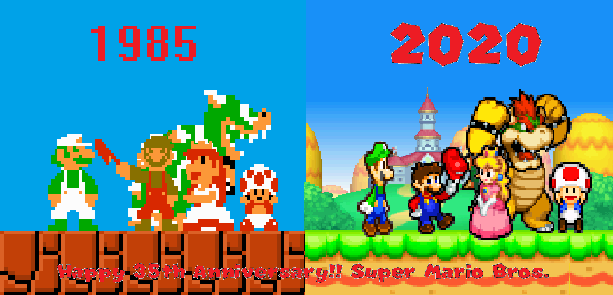 Super Mario Bros 35th Anniversary By Sergi1995 On Deviantart