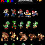 4 Mario Characters Evolutions in Super Smash Bros.