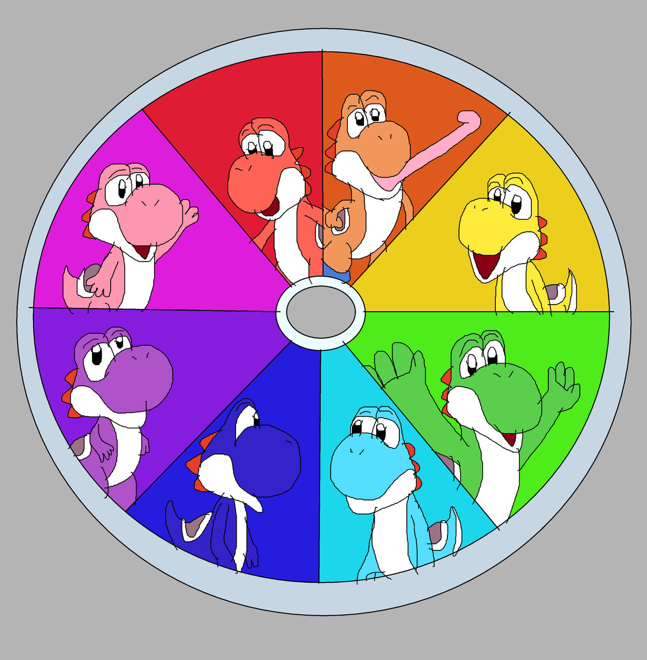 Yoshi Color Wheel by sergi1995 on DeviantArt