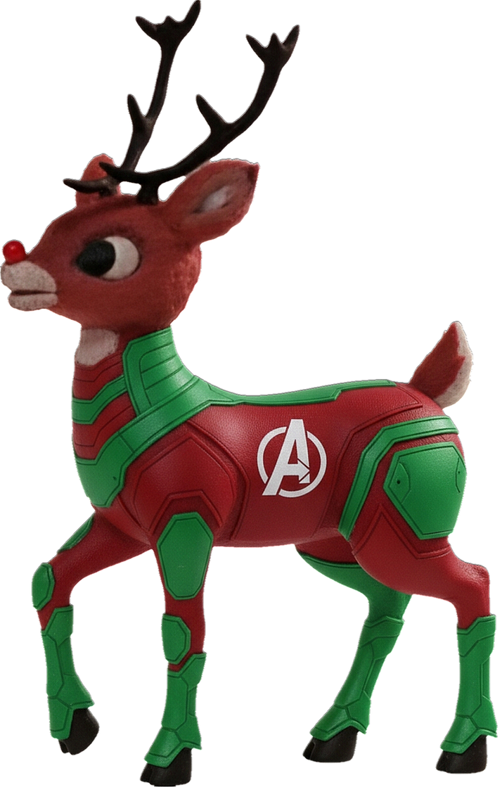 Fallout Deer Nine Rudolph Rudolph The Red-Nosed Reindeer (As An Avenger) by RPman001 on DeviantArt