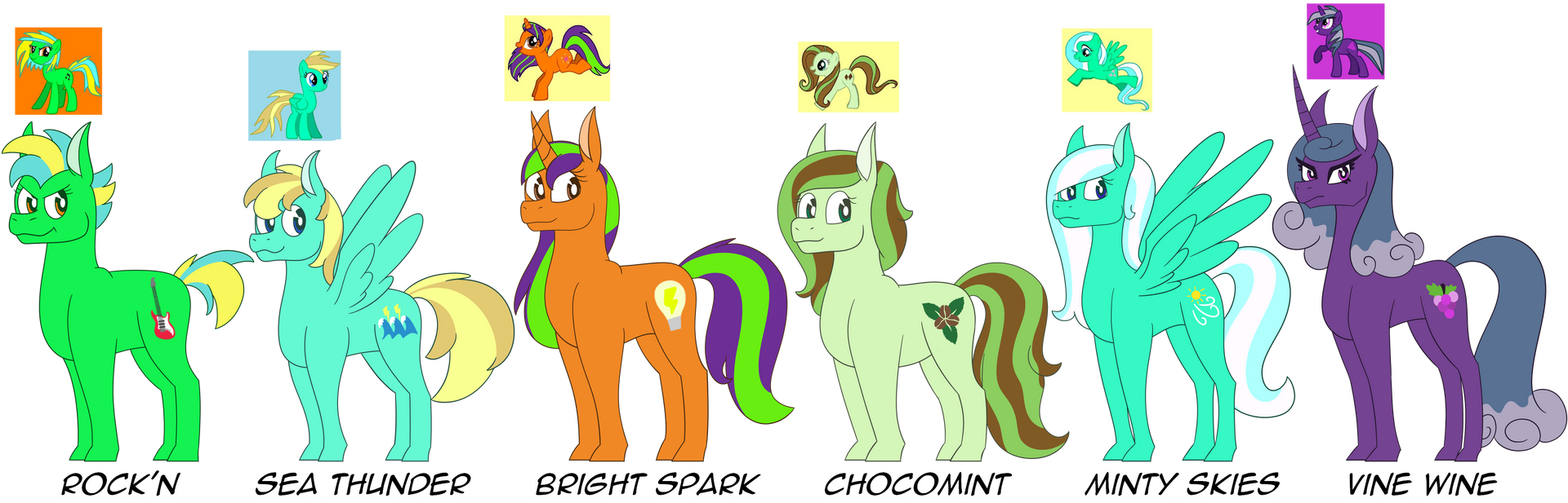 MLP OC Redesigns by WerewolfMonkey on DeviantArt