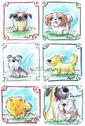 Watercolour Dogs
