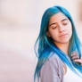 Blue hair girl