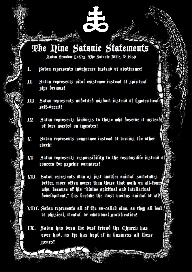 The Nine Satanic Statements