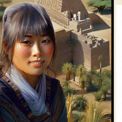 chinese lady, dongmei in egypt