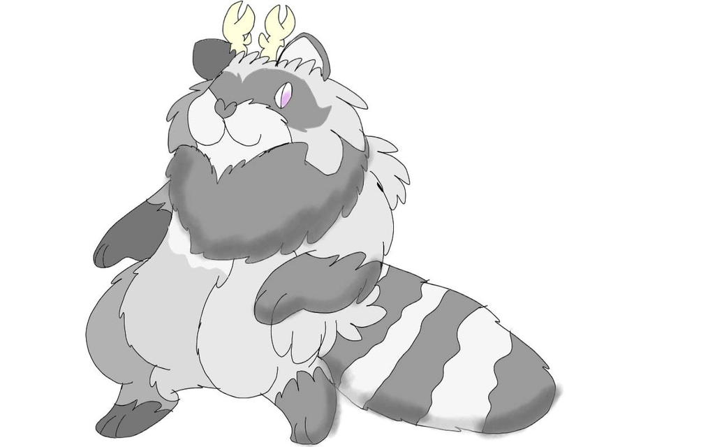 Fakemon Racoon Antlcoon, the Raccoon fakemon by RubyBadger223 on DeviantArt