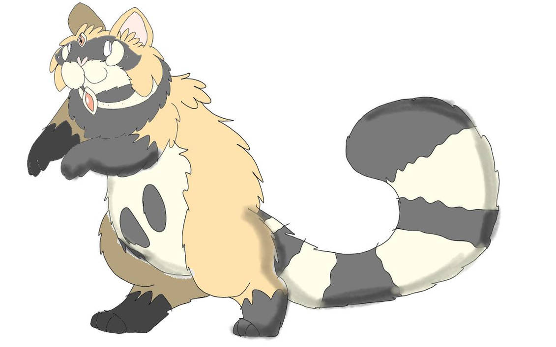 Fakemon Racoon Raccoonem, the Raccoon Fakemon by RubyBadger223 on DeviantArt