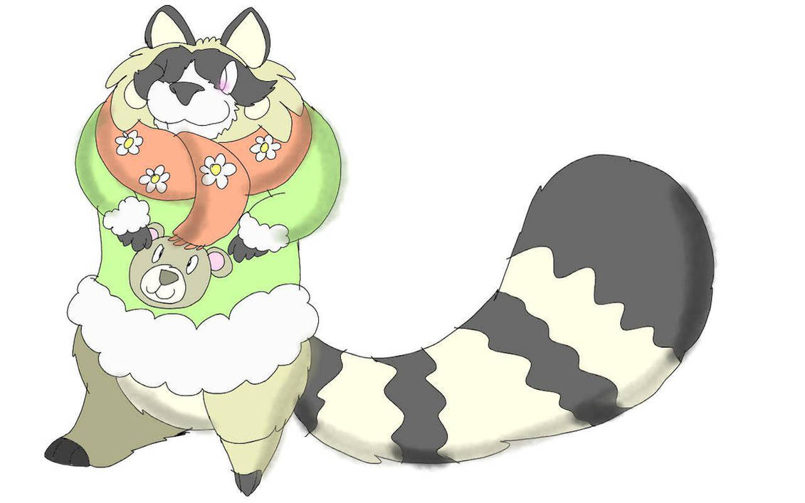 Fakemon Racoon Sweatoon, The Raccoon Fakemon by RubyBadger223 on DeviantArt