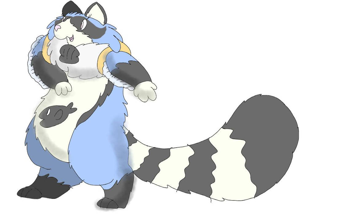 Fakemon Racoon Diverocyon, the Raccoon Fakemon by RubyBadger223 on DeviantArt