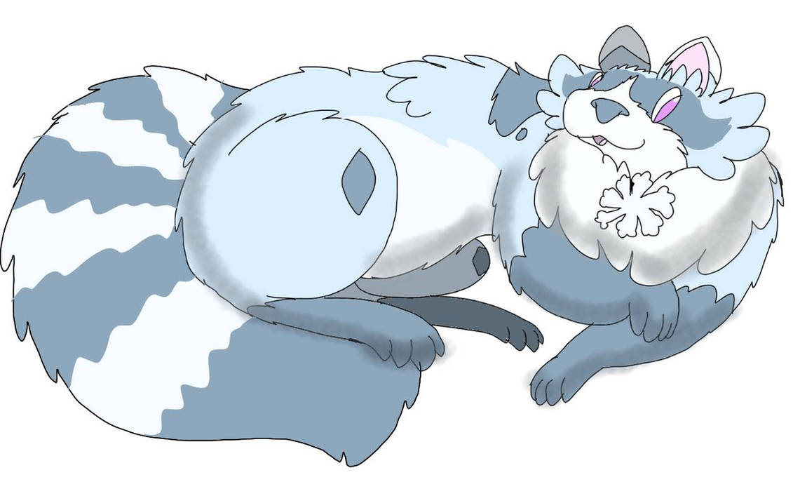 Fakemon Racoon Crystacoon, the Snow Raccoon Fakemon by RubyBadger223 on DeviantArt