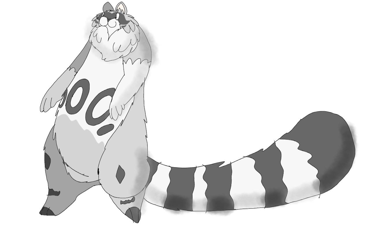 Fakemon Racoon Raccoon Fakemon (3/14/21) by RubyBadger223 on DeviantArt