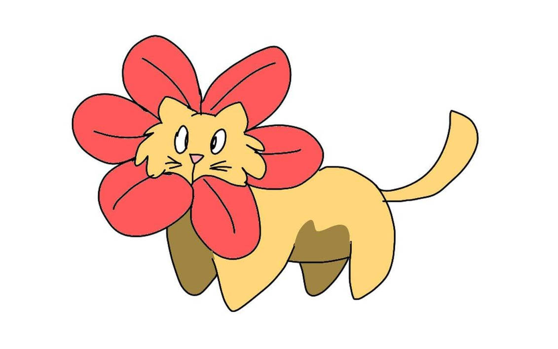 Flower Kitty Fakemon (3/21/22) by RubyBadger223 on DeviantArt
