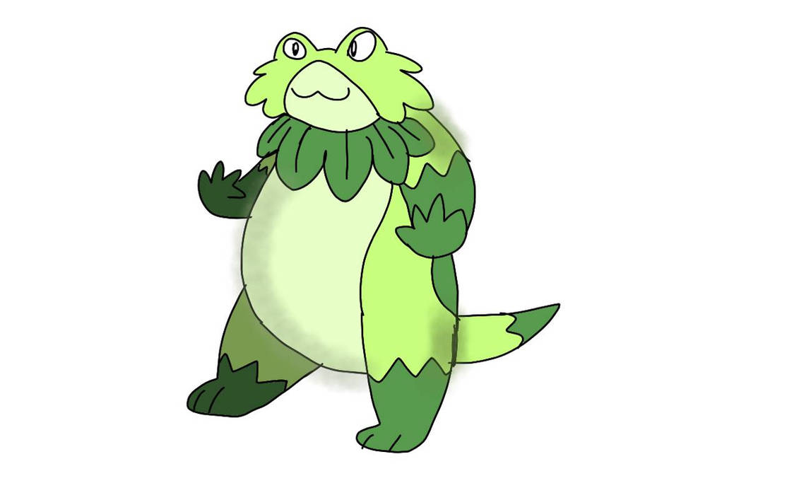 Grass Lizard Fakemon (7/20/22) by RubyBadger223 on DeviantArt