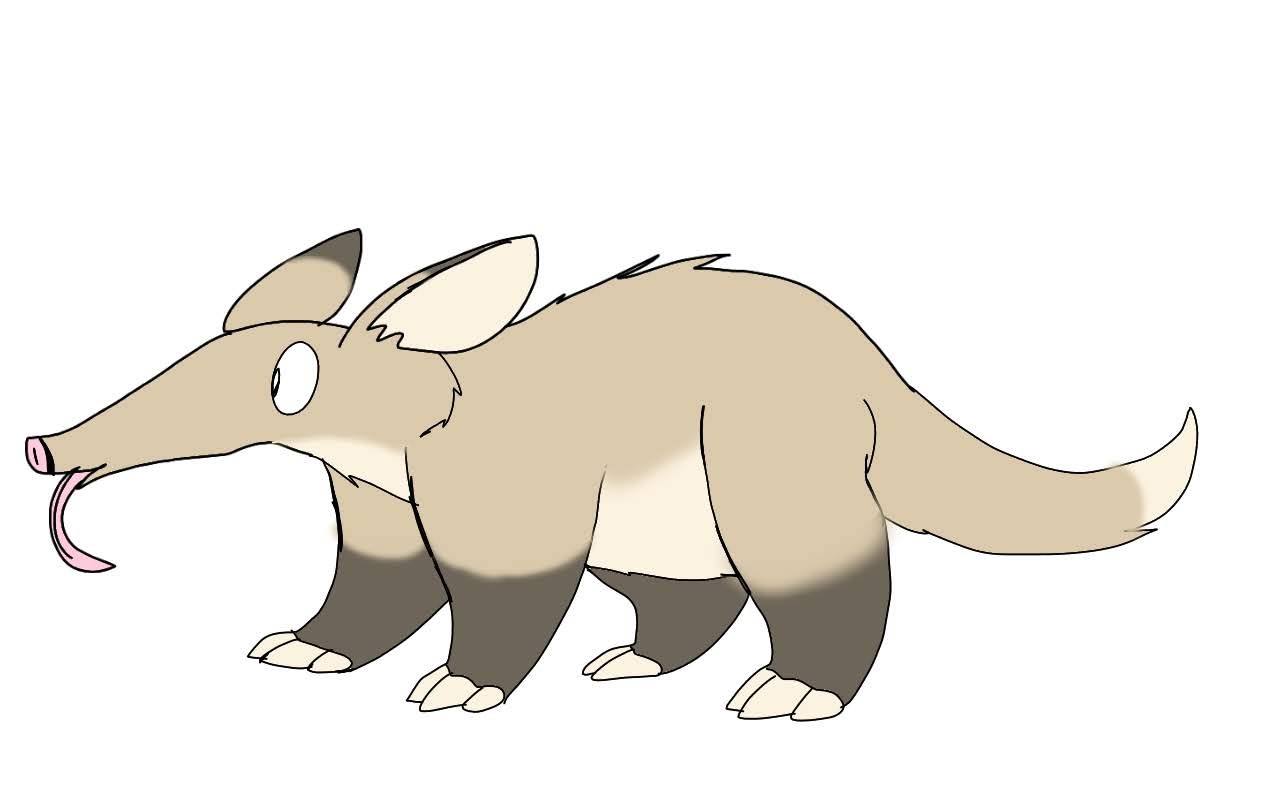 Aardvark (8/29/22) by RubyBadger223 on DeviantArt