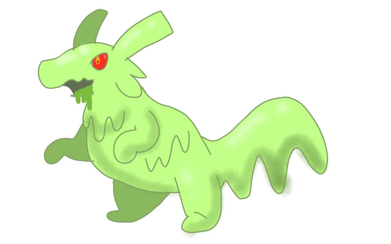 Slime Monster Fakemon (9/8/22) by RubyBadger223 on DeviantArt