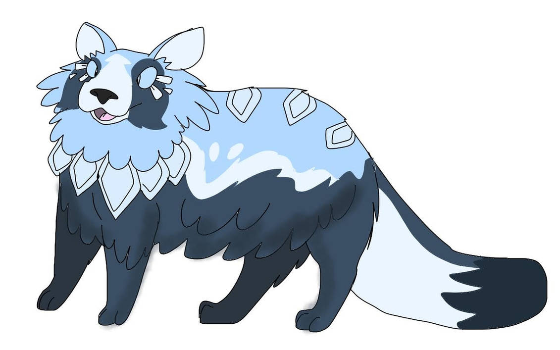 Fakemon Racoon Arctic Racoon Fakemon (11/4/22) by RubyBadger223 on DeviantArt