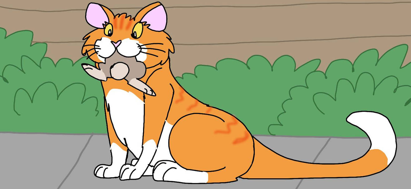 Cat Eating Rabbot Cat eating a baby rabbit by RubyBadger223 on DeviantArt
