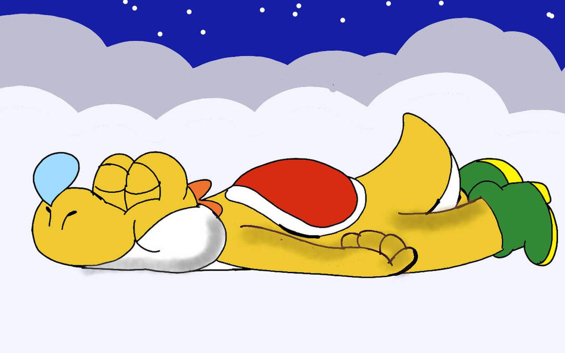 Sleeping Yellow Yoshi In The Clouds By RubyBadger223 On DeviantArt sleeping-yellow-yoshi-in-the-clouds-by-rubybadger223-on-deviantart